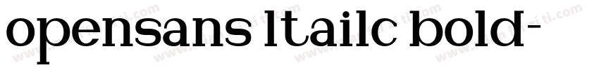 opensans ltailc bold字体转换